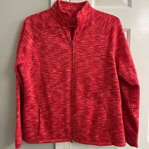 Be Inspired Women's Size XL Red Zipper Jacket